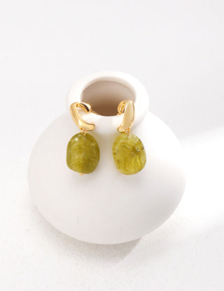 Minimalist French style Sterling silver earrings