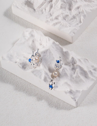 Natural Series Flower Bud Series Style Sterling silver earrings