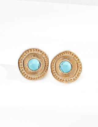 S925 silver retro turquoise bracelets