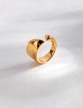 Pure silver simple ring