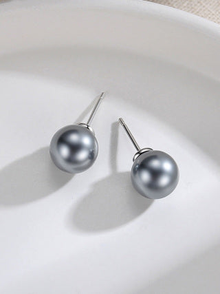 Black beaded earrings