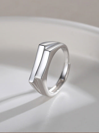 Stack pure silver rings