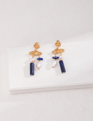 Natural pearl earrings
