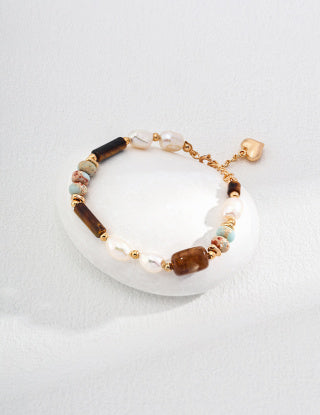 Natural pearl bracelet