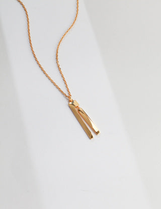 Geometric Sculpture Series Sterling silver necklace (adjustable length)