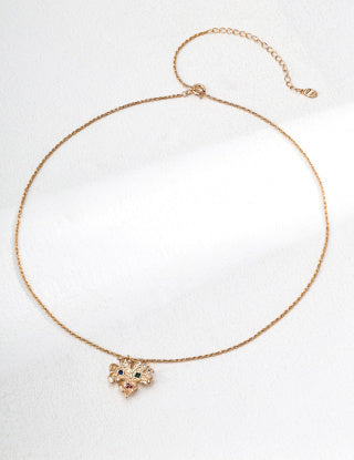 S925 Silver retro Zircon pendant necklace