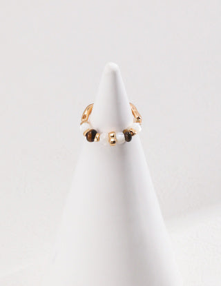 A pure silver tiger's eye ring