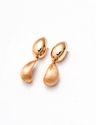 S925 silver retro design matte earrings
