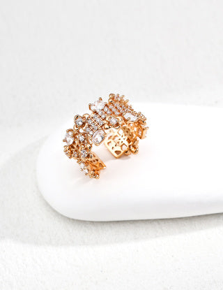 S925 silver zircon ring