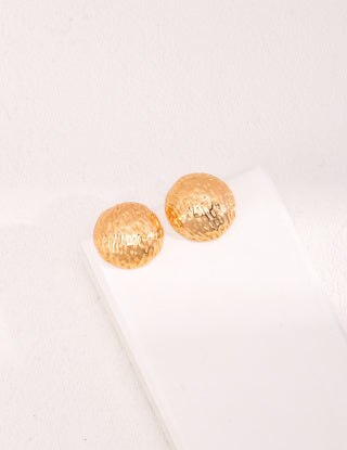Pure silver stud earrings