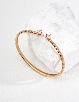 S925 silver adjustable Zircon bracelet