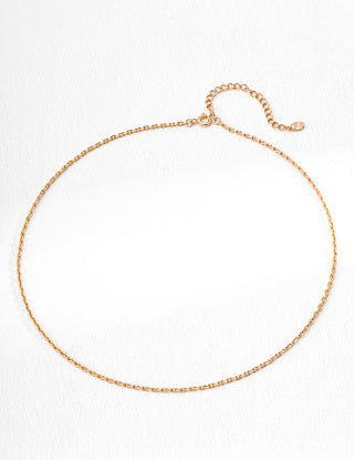 S925 pure silver plain chain
