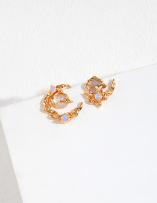 Moonlight Series Sterling silver earrings