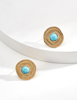 S925 silver retro turquoise bracelets