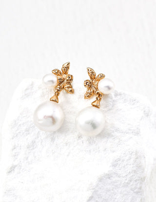 S925 Silver fashionable natural pearl earrings