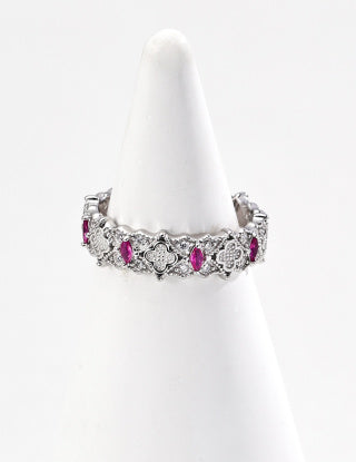 S925 silver vintage Zircon ring