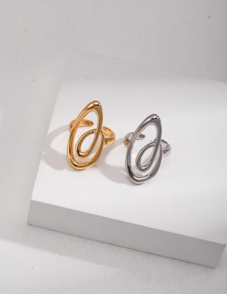 Pure silver simple ring