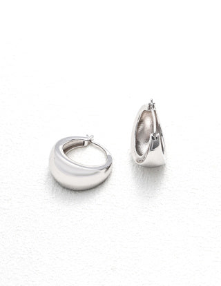S925 silver simple earrings