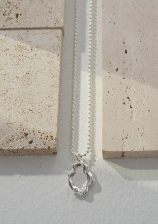 Jingbo Series Sterling silver necklace (adjustable length)