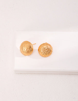 Pure silver stud earrings