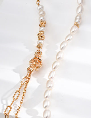 S925 Silver Retro natural Pearl bracelet