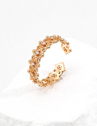 S925 silver design-sense Zircon ring