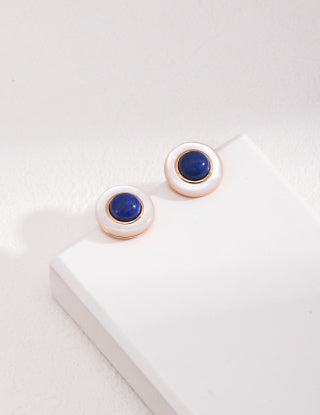 Sterling silver lapis lazuli earrings