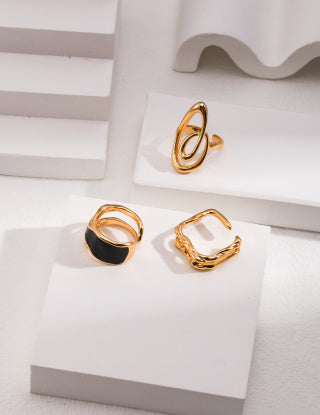 Pure silver simple ring