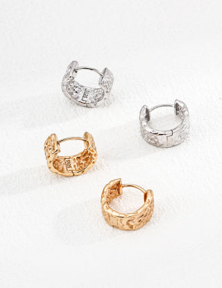 S925 silver retro earrings