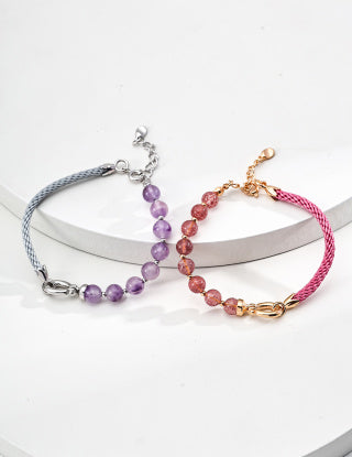 S925 Silver fashionable and simple crystal bracelet