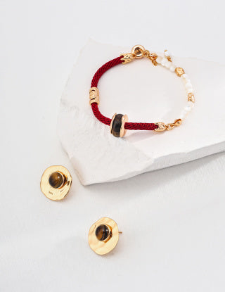 New Chinese-style tiger's eye stone bracelet