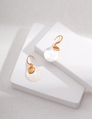 Sterling silver mother-of-pearl earrings