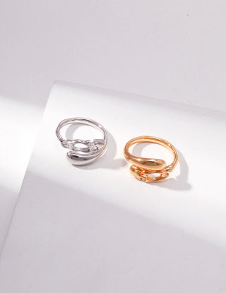 Pure silver simple ring