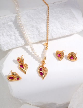 Irregular surface Series earrings