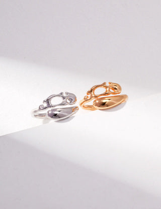 Pure silver simple ring