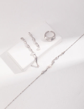 Pure silver ring (adjustable)