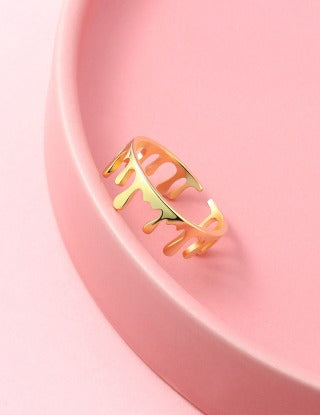 Pure silver open ring