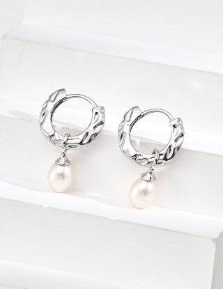 S925 Silver Retro Natural Pearl Earrings (Pearls can be detached/not detached for sale)