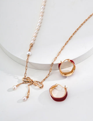 S925 silver Design sense natural Pearl necklace