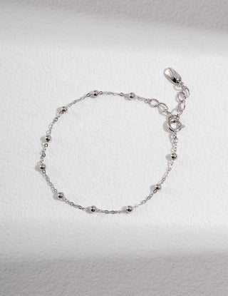 Pure silver simple necklace