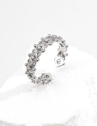 S925 silver design-sense Zircon ring