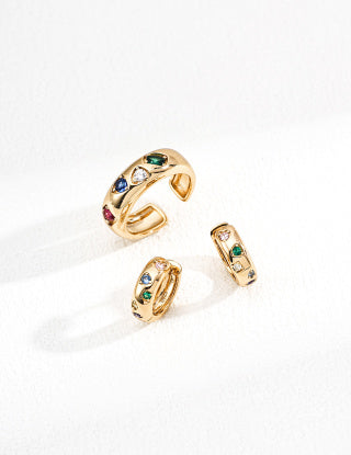 S925 silver fashionable retro Zircon ring