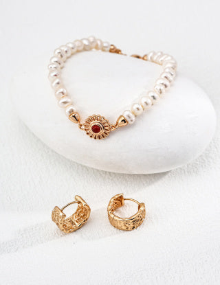 S925 silver retro earrings