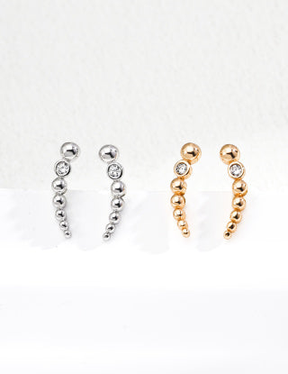 S925 Silver Retro Design Zircon Earrings (Dual-purpose - Figure 4, not sold separately)