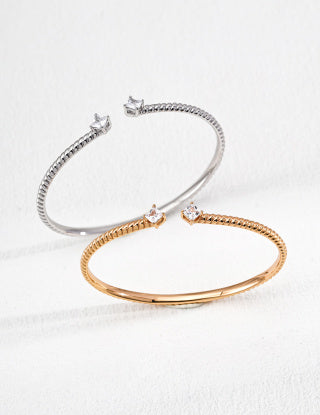 S925 silver adjustable Zircon bracelet