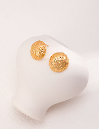 Pure silver stud earrings