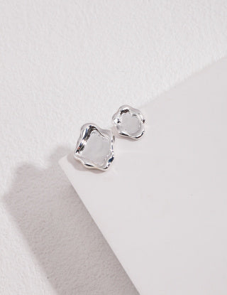 Jingbo Series Pure silver stud earrings