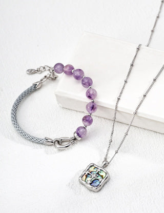 S925 Silver fashionable and simple crystal bracelet