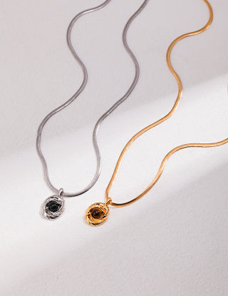 Sterling Silver Necklace (adjustable length)