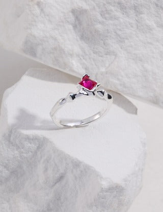 Pure silver ring (adjustable)
